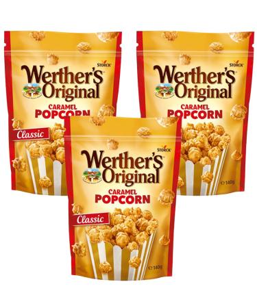 Caramel Popcorn Bundle with Werthers Original Caramel Popcorn 140g (3 Pack) - Buy Online on GoSupps.com