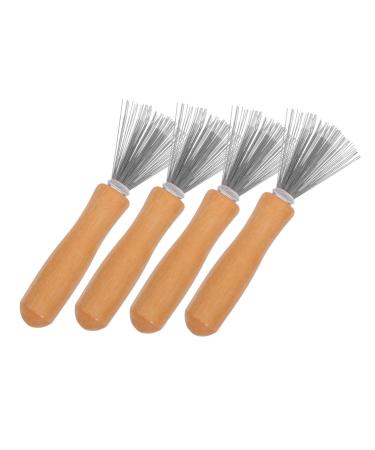 Hemobllo 4pi ces Nettoyeur De Peigne Pour Cheveux Outil De Nettoyage Pour Brosses Et Peignes Facile Transporter Utiliser