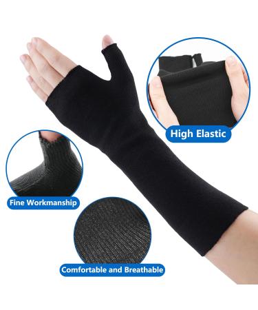 Velpeau Hand Socks for Splint - 100% Cotton Stockinette Pack of 10 Arm Sock & Wrist Brace Liner with Thumb Compression Sleeve Medium Black Cast Cover - Buy Online on GoSupps.com