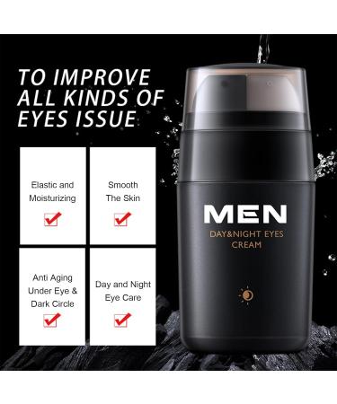 Day & Night Men's Eye Cream - Anti-Aging Dark Circle Treatment for Wrinkles & Bags - Youthful Skin Solution - Buy Online on GoSupps.com