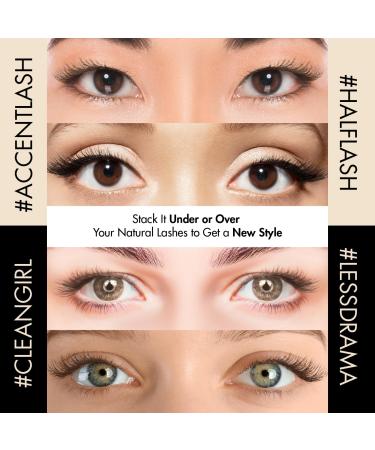 i-ENVY Half Lashes - Dramatic Fit False Eyelashes for a Natural Wispy Cat Eye Look | Lightweight & Comfortable Everyday Wear - Buy Online on GoSupps.com