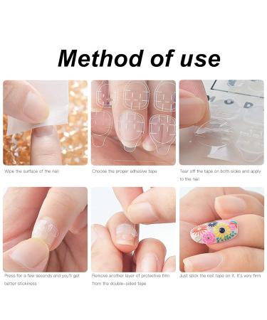Nail Adhesive Strips - Reusable Transparent Self-Adhesive Tape for Easy Nail Art | International Shipping Available - Buy Online on GoSupps.com