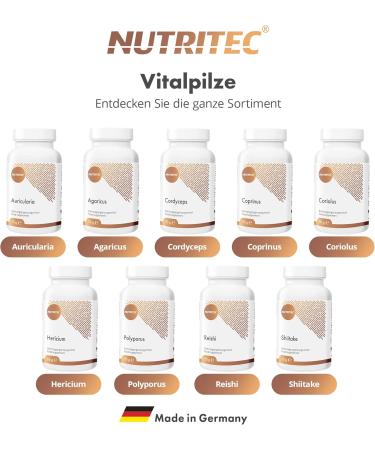Buy Nutritec Reishi Vital Fungus 120 Capsules | Vegan Dietary Supplement with Vitamin C from Acerola | No Additives International Shipping Available - Buy Online on GoSupps.com
