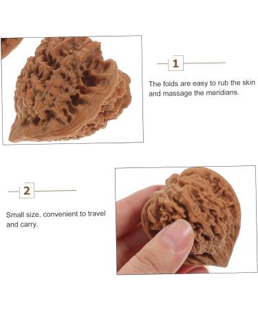 Beaupretty 2-Pack Walnut Stress & Hand Massage Balls Fitness Hand Training & Stress Relief for Adults - Buy Online on GoSupps.com