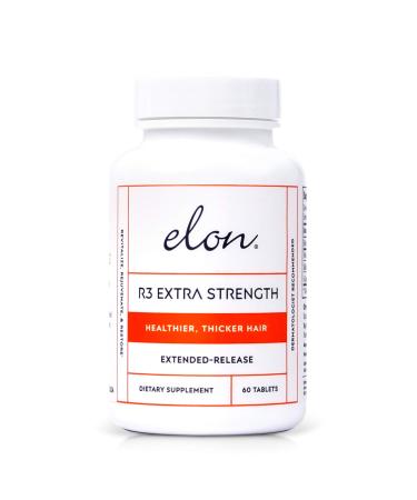 Elon R3 Hair Growth Supplement for Women   Hair Growth Vitamins w/Biotin & Collagen Peptides for Healthy  Thick Hair   Extra Strength Hair Growth Pills (60 Tablets) 60 Count (Pack of 1)