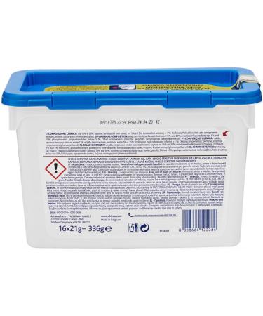 Chicco Sensitive Dosed Washer - No Dyes 0+ Months - 16 Capsules | Safe & Gentle Laundry Care for Your Baby - Buy Online on GoSupps.com
