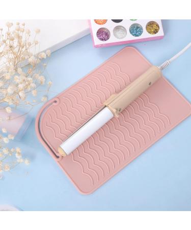 Silicone Heat Mat for Hair Styling Tools - Heat Resistant & Travel Friendly (8.58X 6.2 Pink) - Buy Online on GoSupps.com