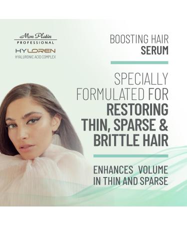 Hair Boosting Serum with Hyaluronic Acid - Anti-Thinning Treatment for Thin Damaged Hair | 50ml Calcium Infused Hair Thickening Solution - Buy Online on GoSupps.com