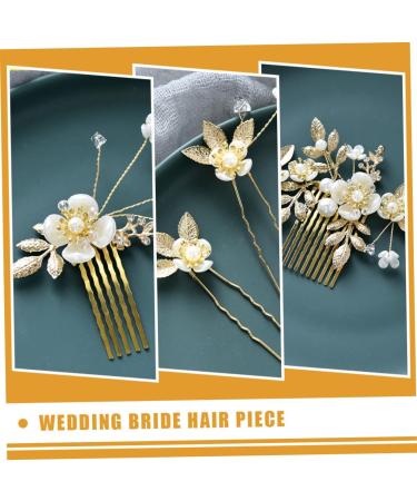 Ipetboom 2 Sets Hair Accessories Rhinestone Wedding Hair Wedding Decorations for Ceremony Flowers Decoration Bridal Tiara Rhinestone Decor Zinc Alloy Delicate Women's Flower Head - Buy Online on GoSupps.com