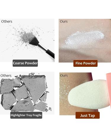 Highlighter Powder Stick for Face & Body - Fairy Patting Powder in White Moonbeam - Buy Online on GoSupps.com