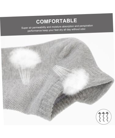 minkissy 4 Pairs Combed Cotton Socks Running Socks All Season Stocking Low-cut Liner Socks Low-cut Liners Socks Unisex Stockings Unisex Socks Breathable Sports Stockings Summer Socks White Grey 21x5x0.3cm - Buy Online on GoSupps.com