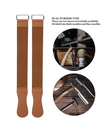 2-Piece Double-Layer Razor Grinding Belt for Men's Hand Razors Scissors & Fruit Knives - Ideal for Precision Sharpening - Buy Online on GoSupps.com