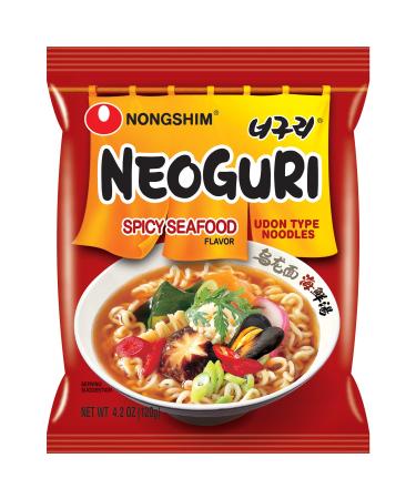 Nongshim Neoguri Spicy Seafood with Udon-Style Noodle, 4.2 Ounce (Pack of 16)