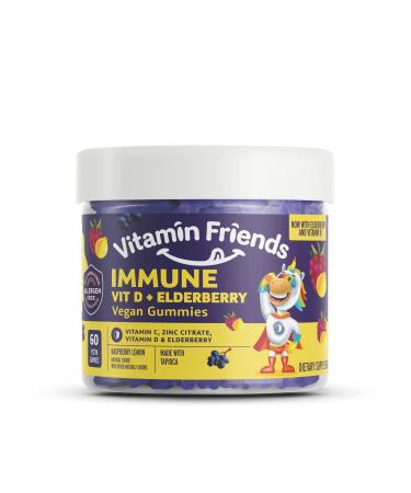 Vitamin Friends Immune Probiotic Vegan Gummies Orange 60 Pectin Gummies