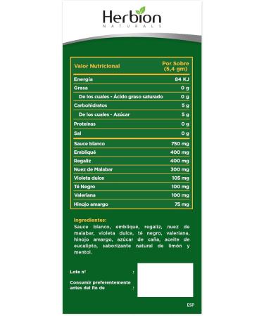 HERBION Naturals herb granules with natural lemon flavor 10 bags 24 pieces with 10 bags each - Buy Online on GoSupps.com