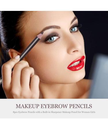 SKISUNO 8pcs Pencil Sharpener Eyebrow Pencil Coffee Wooden Makeup Pencil 1 count (Pack of 1) Coffee - Buy Online on GoSupps.com