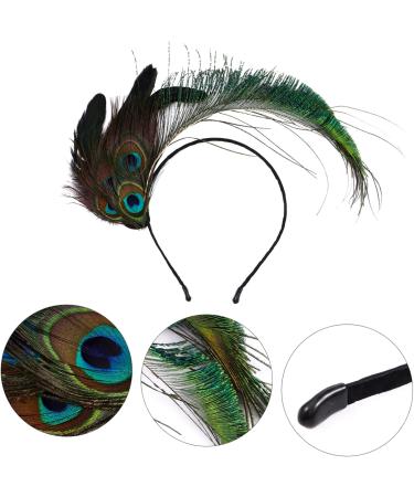MERRYHAPY Peacock Feather Headband Headdress Cosplay Headdress Feather Headdress Headwear Party Headdress Headband Party Headwear Stage Hair Band Feather Hair Band - Buy Online on GoSupps.com
