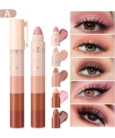  Sitovely Matte Shimmer Eyeshadow Pencil 10 Colors Metallic Glitter Waterproof Matte Eye Cream Shiny Eyeliner Pearl Glitter Eye Pencil - Buy Online on GoSupps.com