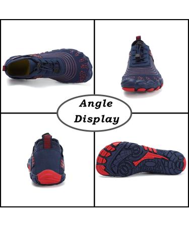 Topwolve Aqua Shoes for Men & Women - Rapid Dry Barefoot Water Sports Shoes - Dark Blue - Outdoor Fitness & Beach Ready - Buy Online on GoSupps.com