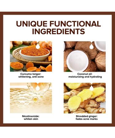 TBeautfave Turmeric Soap Natural Soap for Face & Body Organic Soap Turmeric Brightening Soap Handmade Soap Bar for for Acne & Dark Spots Moisturizing Deep Cleansing Erase Fine Lines - Buy Online on GoSupps.com