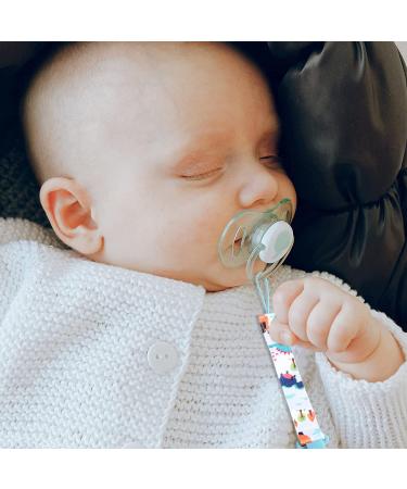 Zeaybsr Pacifier Clips for Boys - 4 Linen Clips Universal Baby Pacifier Holders & Toys Essential Newborn Accessories Perfect Baby Shower Gift - Buy Online on GoSupps.com