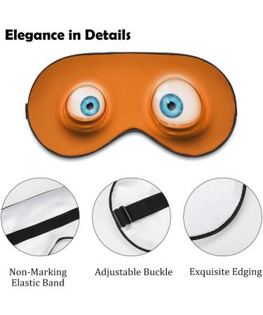 Cartoon Eyes Sleep Mask Comfortable Adjustable Eye Mask for Kids & Adults | Premium Light Blocking Eye Cover for Travel - Buy Online on GoSupps.com