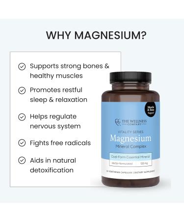 Magnesium Glycinate and Magnesium Citrate Supports Muscle Relaxation and Cardiovascular Health | 60ct (2 Month Supply) - Buy Online on GoSupps.com