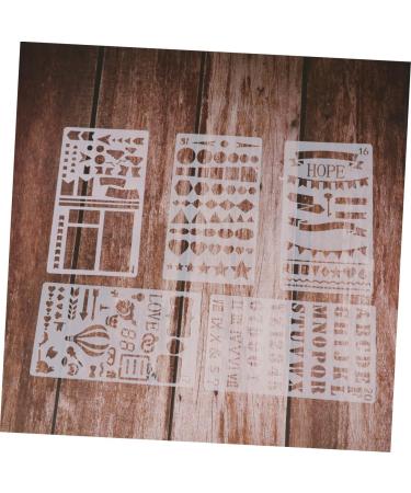 NUOBESTY 10pcs Diy Stencils Template Scrapbooking Stencils Fashion Drawing Stencils Flower Stencil Ledger - Buy Online on GoSupps.com