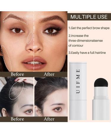 Waterproof Dark Brown Eyebrow Stamp Stencil Kit with 6 Reusable Brow Stencils - Buy Online on GoSupps.com