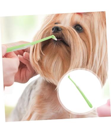 WOONEKY 1pc Pet Single Head Toothbrush Dog Toothpaste Cat Toothbrush Cleaning Kit Manual Plastic Care Brush - Buy Online on GoSupps.com
