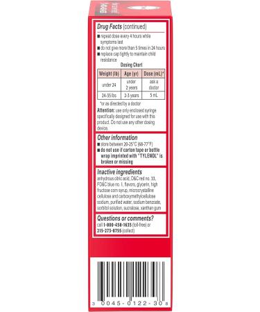 Tylenol Infants Oral Suspension Grape | 1 Fl. Oz | Pain Relief for Babies - Buy Online on GoSupps.com
