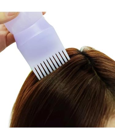 FINEASY Hair Color Brush Set - 2 Pack Root Applicator Bottles for Easy Hair Coloring (170ml White & Violet) - Buy Online on GoSupps.com
