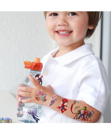 Spidey And His Amazing Friends Temporary Tattoos - 198PC Spider Birthday Themed Party Supplies for Kids - Sticker Tattoos Gift - Home Activity & Class Prizes - Buy Online on GoSupps.com