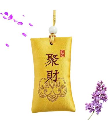 Buddhist Spiritual Salt Pouch - Spiritual Salt Pouch from China | Hope for Better Life 4 * 7cm Spiritual Salt Pouch from China for Offices Study Car Drawer Gather Wealth - Buy Online on GoSupps.com