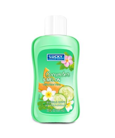 Lucky Super Soft Bubble Bath  Cucumber & Aloe Vera  20 Ounce
