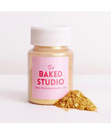 Baked Studio Edible Gold Lustre Dust - Cake Decorating Glitter 15g - Buy Online on GoSupps.com