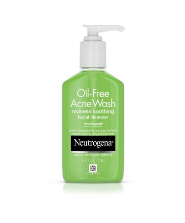Neutrogena Oil Free Acne Wash Redness Soothing Facial Cleanser 6 fl oz (177 ml)