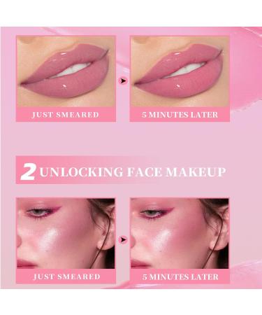 Color Changing Blush Waterproof Black Cream Blush - Non-Greasy Cheek and Lip Blush Tint Long-Lasting Temperature Changing Blush for Beautifying - Buy Online on GoSupps.com