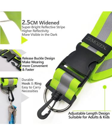 High Visibility Reflective Sash for Night Walking - Adjustable, Stylish & Durable Gear for Men, Women, Kids - Safety Belt for Hiking, Walking, Biking - Buy Online on GoSupps.com