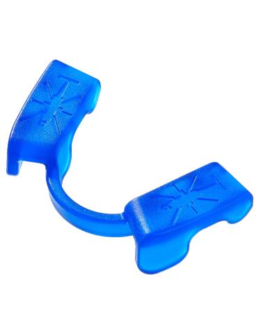 Powerlift mouth protection for sports and fitness weight lifting mouthpiece for bodybuilding and competition suitable for sports without contact lower jaw (blue) 1 piece of blue