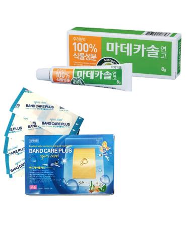 Madecassol Care Ointment 8g and Band Care Plus Waterproof Band(10 Pieces) 1 Set
