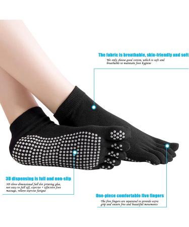 Jinlaili Yoga Socks Slippers for Women & Men - Anti-Slip Cotton Slide Socks for Pilates Gymnastics Barre & Dance (EU 37-42) - Buy Online on GoSupps.com