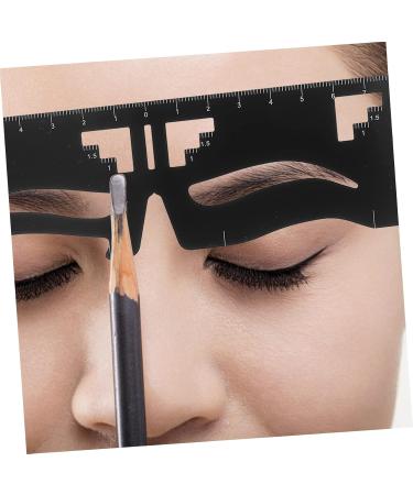 POPETPOP 10 Pcs Eyebrow Ruler Makeup Tools Eyebrow Shape Designer Stencils Women Makeup Stencil Labeling 1 count (Pack of 1) Blackx5pcs - Buy Online on GoSupps.com