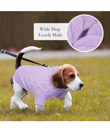 Hjumarayan Dog Sweater - Elegant Purple XL Sweater for Medium Dogs Perfect for French Bulldogs - Warm and Stylish with Leash Hole - Buy Online on GoSupps.com