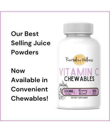 Revitalize Wellness Bundle | Fine Powder Vitamin C 454 Servings and Vitamin C Chewables (Berry Blast) 60 Servings - Buy Online on GoSupps.com