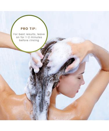MGA Vegan Hair Shampoo - Organic Lemon Tea Tree Formula for All Hair Types | Natural Herbal Scent | Paraben, Silicone & Sulfate Free | Dandruff Shampoo 8.8 Fl Oz | Unisex - Buy Online on GoSupps.com