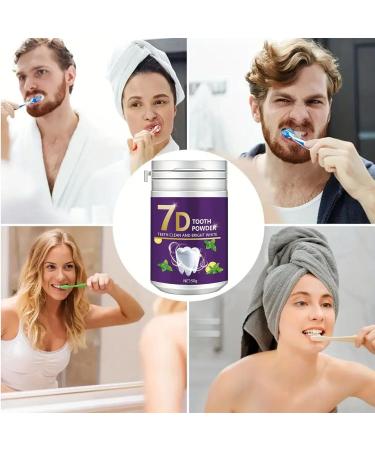 Teeth Whitening Powder 7 Day Whitening Tooth Powder Teeth Cleaning Protect Gums Effective Teeth Whitening Mint Flavor Toothbrush Included (3) - Buy Online on GoSupps.com