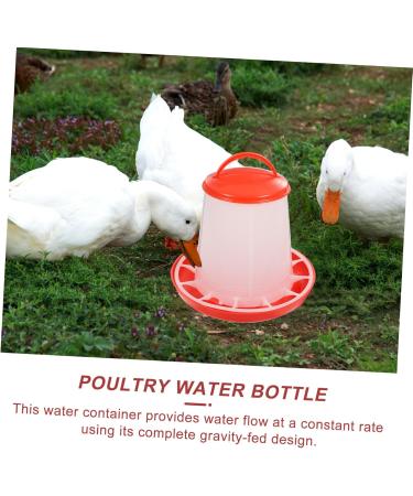 Happyyami House Bird Feeder 1 Set Feeder Chicken Waterer Chicken Water Dispenser Anti-Spatter Food Troughs Automatic Food Plate - Buy Online on GoSupps.com