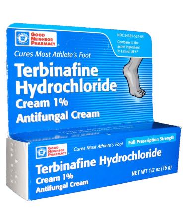 GNP Terbinafine Hydrochloride Cream 1%  Antifungal Cream. 0.5 Oz