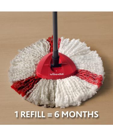 Vileda Turbo 2in1 Spin Mop Refill Pack of 2 Turbo 2in1 Mop Head Replacements & Dr. Beckmann Carpet Stain Remover | Removes New and Dried-in Stains | Includes Applicator Brush - Buy Online on GoSupps.com